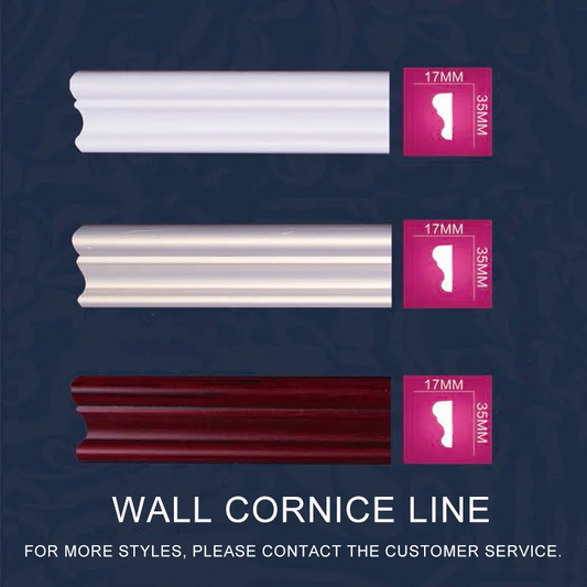KTX-327507 Flexible PU Decorative Lines for Walls and Ceilings - Waterproof Home Décor Solution