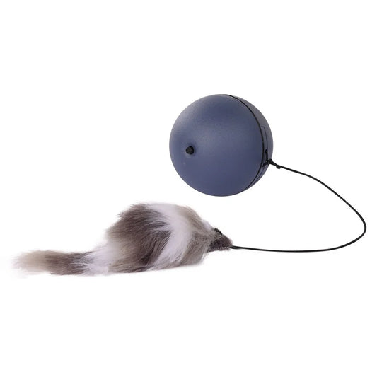 KTX-293075 Automatic Rolling Electric Cat Toy – Interactive Self-Entertainment, Bite-Resistant Design