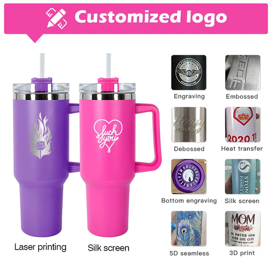 KTX-531411 Personalised 40oz Stainless Steel Travel Mug with Flexible Handle for Nurses