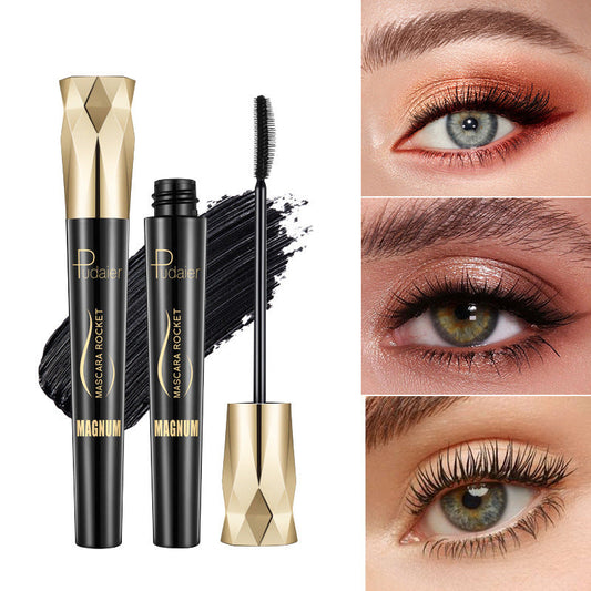 KTX-322259 4D Thick Curl Waterproof Mascara - Lengthening, Volumizing, Smudge-Proof Black Formula