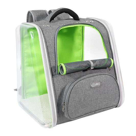 JMT-021898 Clear Pet Backpack with Transparent Window for Safe Travel