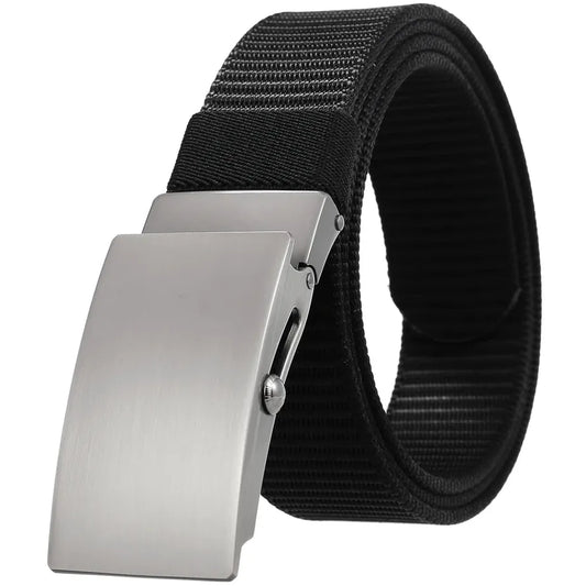 KTX-060435 Nylon Braided Slide Belt for Men - Adjustable, Stylish & Durable Design