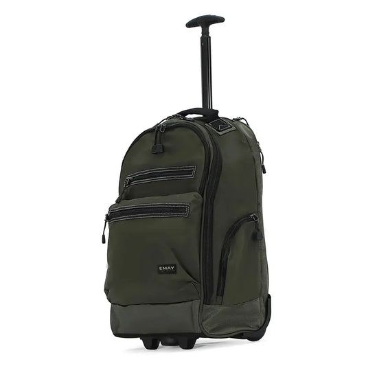 KTX-471379 Custom Polyester Carry-On Trolley Backpack with Wheels for Air Travel