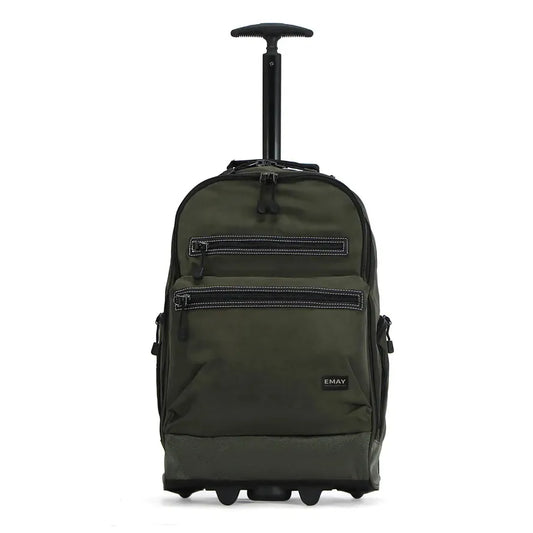 KTX-471379 Custom Polyester Carry-On Trolley Backpack with Wheels for Air Travel