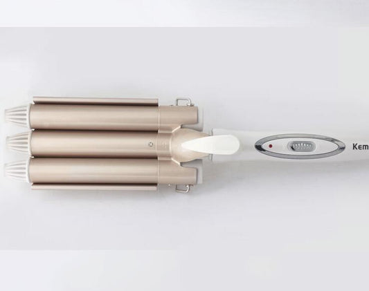 KTX-748499 Triple Barrel Hair Curling Iron for Loose S-Waves with Tourmaline Ceramic Technology