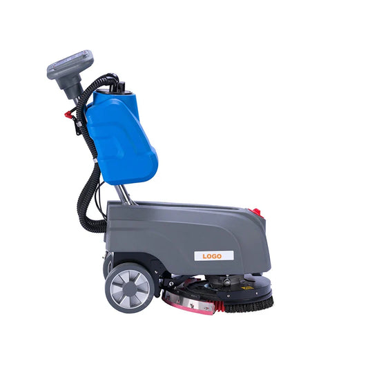 KTX-993619 24V Battery-Powered Walk-Behind Rubber Floor Scrubber Portable Electric Cleaning Machine