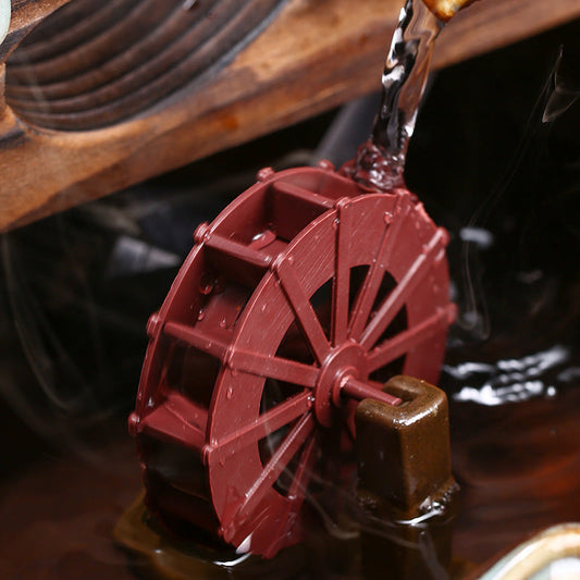 JMT-085066 Ceramic Mini Self-Circulating Eco-Friendly Desktop Aquarium for Small Spaces