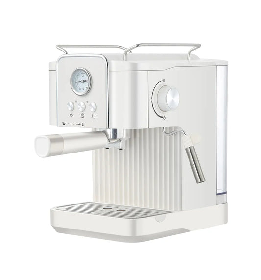 KTX-280787 Italian Semi-Automatic Espresso Machine for Home Use, Stainless Steel Cappuccino Maker, 15-20 Bar Pressure