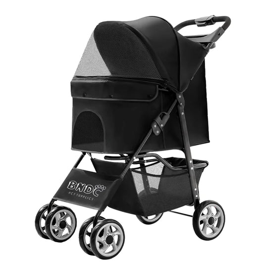 JMT-092746 Compact Foldable Pet Stroller for Travel with Dogs and Cats