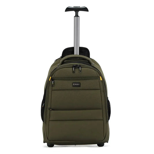 KTX-504147 Custom Trolley Backpack with Wheels for Air Travel and Cabin Use