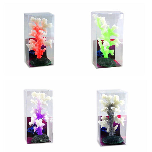 JMT-117834 Artificial Coral Tree - Variety SH205S, Size 14x11x9cm; Variety SH202B, Size 7x7x9cm - Plastic Flower Material