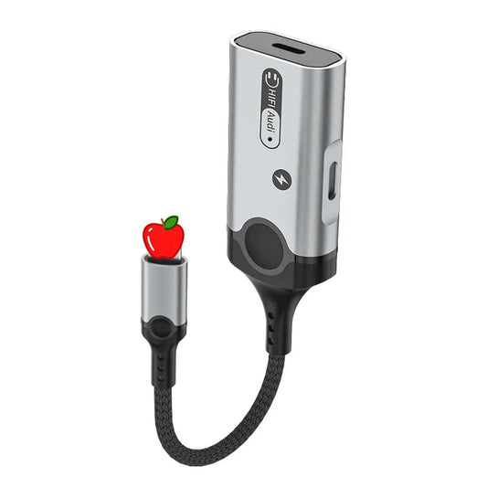 KTX-276499 2-in-1 Audio Jack Splitter and Charger Adapter for iPhone