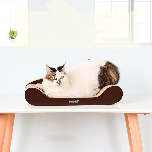 JMT-141386 Cat Sofa - Corrugated Paper Cat Grinding Toy, Dimensions 50 x 24.5 x 13.5 cm