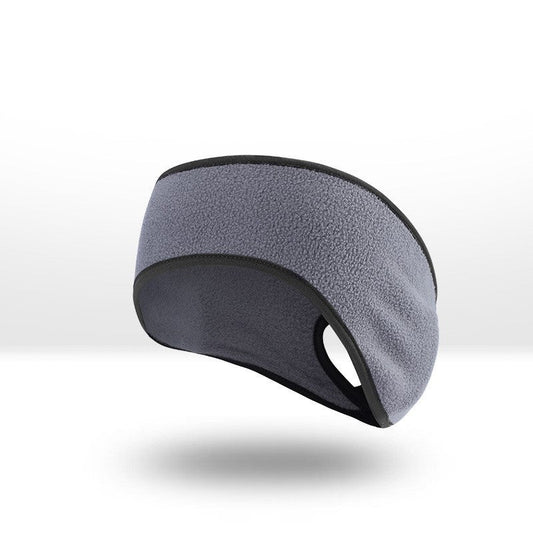 KTX-427667 Fleece-Lined Sports Headband for Running and Yoga, Ear Coverage and Ponytail Compatibility