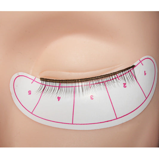 KTX-223955 Isolation Eye Stickers for Eyelash Grafting Practice - Tear Resistant and Tough Paper with Marked Scale for Novices