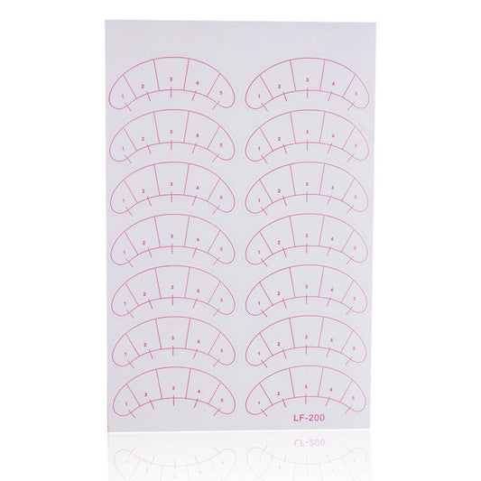 KTX-223955 Isolation Eye Stickers for Eyelash Grafting Practice - Tear Resistant and Tough Paper with Marked Scale for Novices