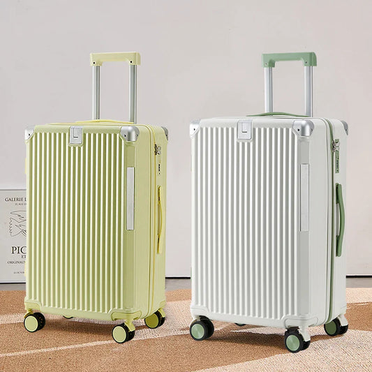 KTX-023891 Emerald Green 20 Inch Small Travel Suitcase Set with Extra Large Wheels - 3 Piece Luggage Set