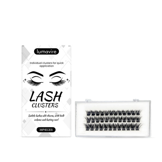 KTX-060115 Non-Adhesive Chemical Fiber False Eyelashes - 30 Pieces