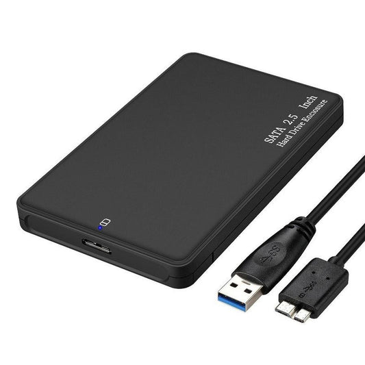 KTX-887507 2.5 Inch USB 3.0 External Hard Drive Enclosure for SATA SSD and Mechanical Drives, Supports Up to 2TB