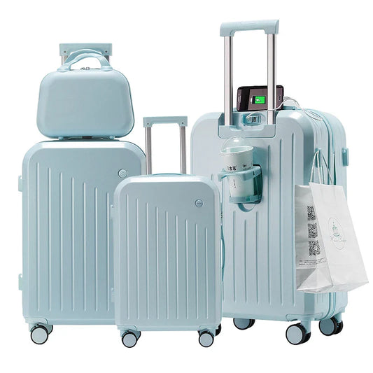KTX-457939 Kone Set of 4 Travel Suitcases - Stylish and Functional Luggage Set, 28-inch and 3-Piece Configuration