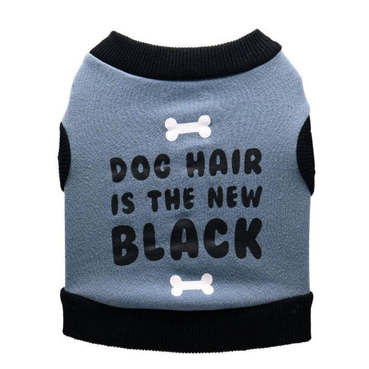 JMT-242762 Cozy Gray Fleece Dog Vest with Black Trim for Small Dogs