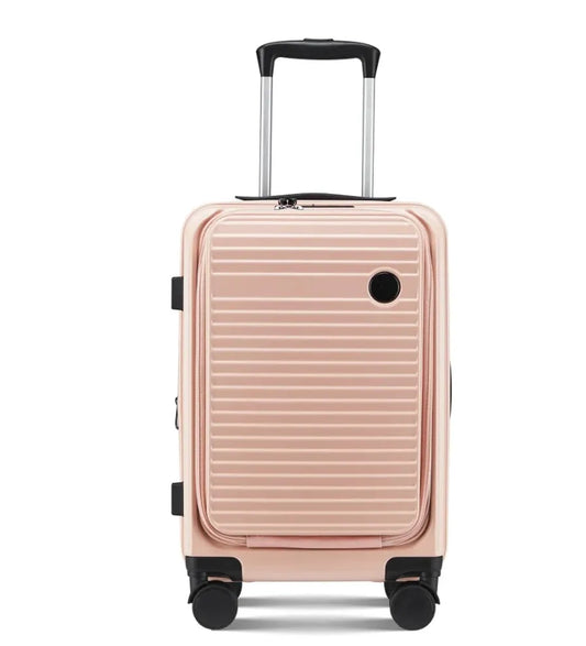 KTX-038547 Unisex Lightweight Hardside Carry-On Luggage with USB Charging Port and Spinner Wheels