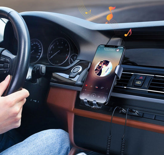 KTX-754451 Bluetooth Aux Adapter for Car - Wireless Receiver, USB to 3.5mm Jack, Touch and Button Control, High-Definition Sound Quality