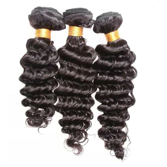 KTX-731475 Medium Long Real Hair Wig with Beautiful Curls