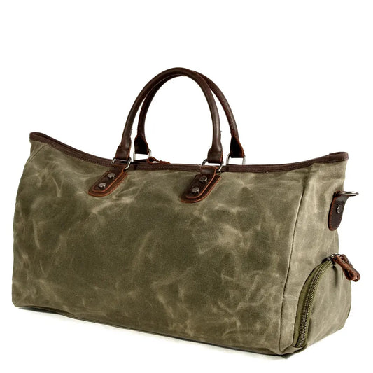 KTX-434899 Spacious Waterproof Canvas Travel Duffle Bag for Leisure and Everyday Use