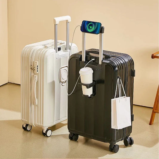KTX-752851 Expandable 4-Piece Trolley Luggage Set with Wheels - 20, 24, and 28 Inch Sizes