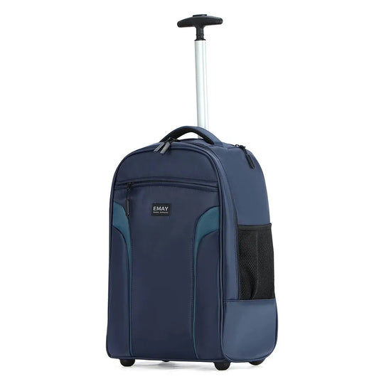 KTX-602451 18 Inch Travel Trolley Laptop Backpack with Wheels for Men - Custom Logo Outdoor Fabric