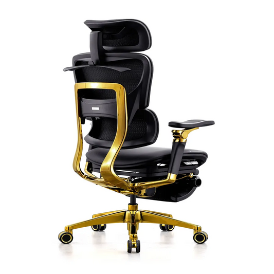 KTX-382419 Ergonomic Genuine Leather Office Chair with Swivel Feature and 7D Armrests