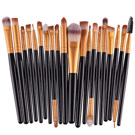 KTX-400979 Makeup Brush Set with Loose Powder, Blush, and Eye Shadow Brushes in OPP Bag