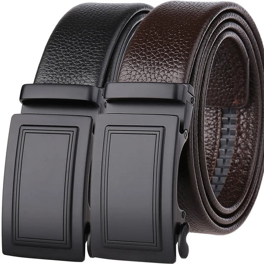 KTX-929363 Genuine Leather Men’s Belt - Classic Design with Durable Buckle, Model LY36-21703-5