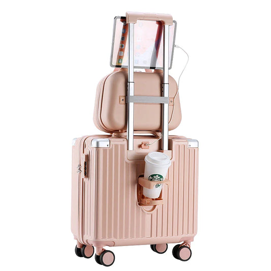 KTX-039699 Custom 18-Inch ABS Trolley Suitcase for Kids with Spinner Caster Feature