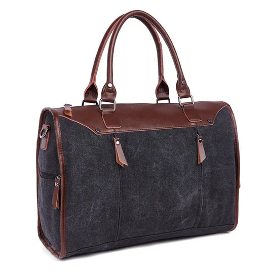 KTX-663123 Vintage Canvas Casual Handbag Briefcase for Men