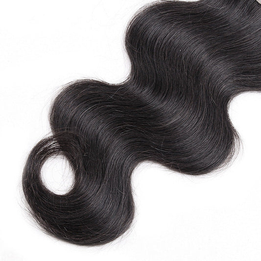 KTX-231059 Brazilian Human Hair Bundles with Closure for Natural Style and Versatility