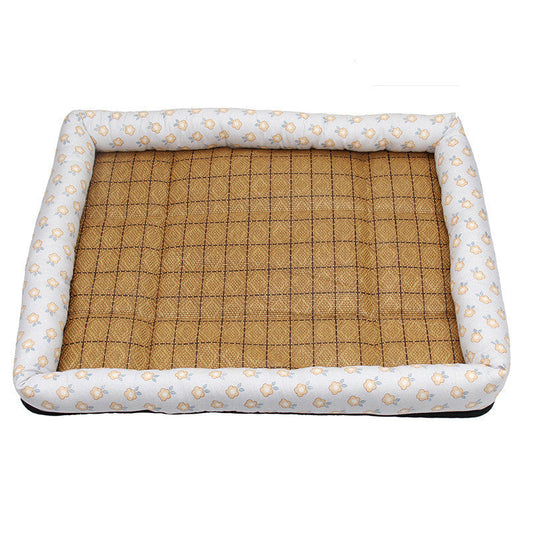 JMT-373514 Cooling Summer Pet Ice Silk Mat for Dogs and Cats - Breathable Square Bed in Multiple Colors and Sizes