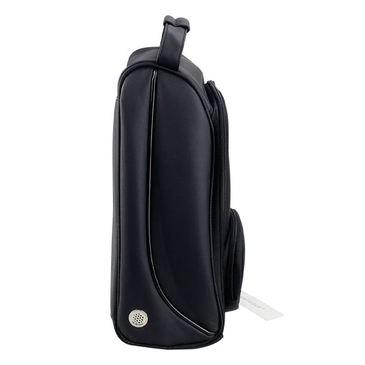 KTX-404563 Men's PU Golf Shoe Bag - Dust-Proof Zippered Organizer for Travel and Outdoor Use