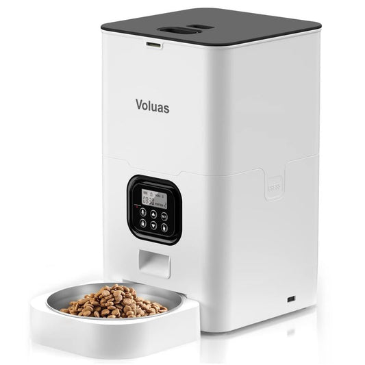 JMT-378826 Automatic Double Meal Feeder with Voice Playback and Stainless Steel Bowl