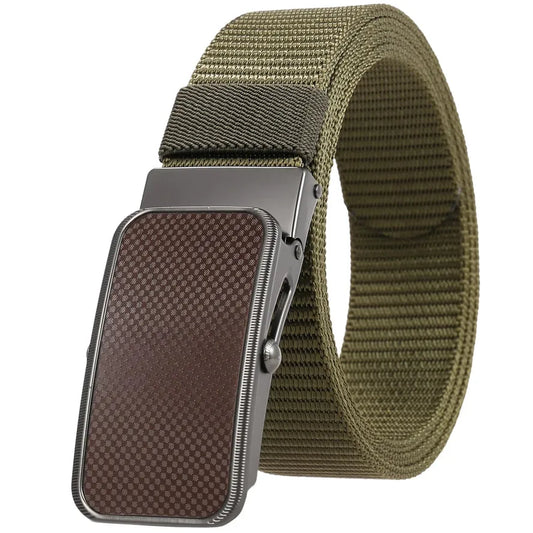 KTX-863827 Nylon Braided Men's Belt - Adjustable and Durable Stylish Accessory
