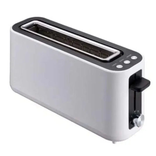 KTX-239123 Slim Black 2-Slice Toaster with Long Slot - 900W Space-Saving Design