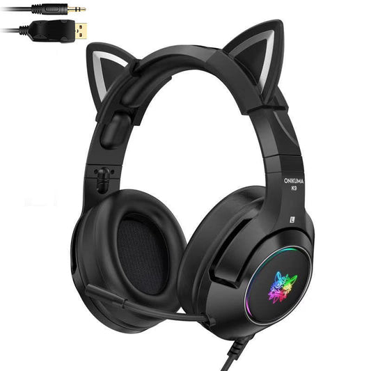 KTX-293587 Luminous Wired Headset with Microphone for Gaming and Audio Use