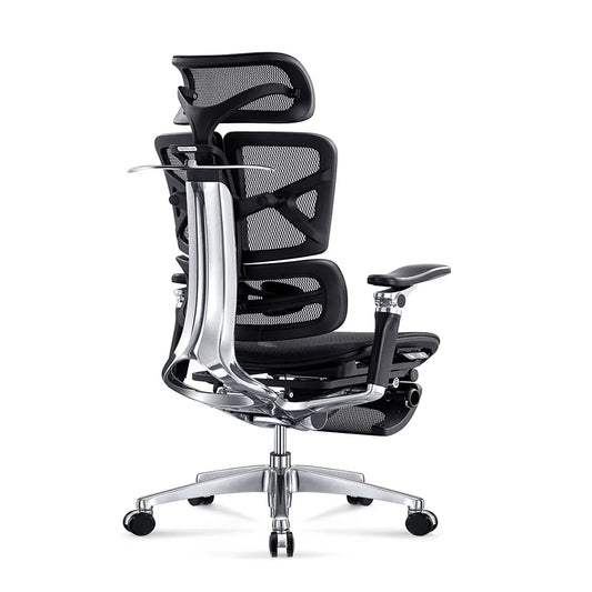 KTX-875923 Ergonomic Office Chair with 2D Headrest and 7D Adjustable Armrests, Swivel Design for Comfort and Support