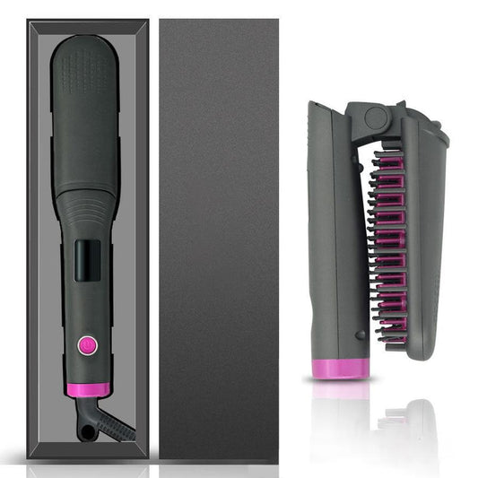 KTX-355283 Portable Wet and Dry Hair Straightener with Negative Ion Technology and Temperature Control