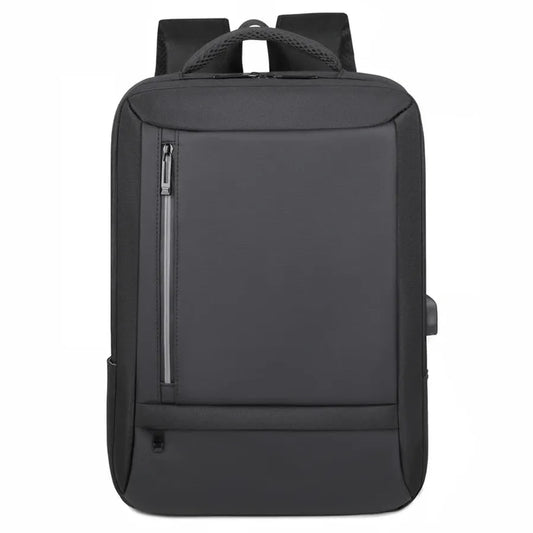 KTX-013523 Waterproof Unisex Outdoor Nylon-Lined Laptop Backpack with USB Charging Port and Soft Close Closure