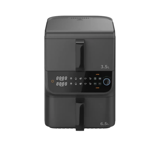 KTX-024083 Multi-Functional Digital Air Fryer with Dual-Core Technology - Oil-Free Cooking, High-Capacity, Silver Finish