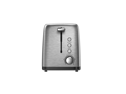 KTX-763411 Stainless Steel 2-Slice Automatic Pop-up Toaster for Home Kitchen Use