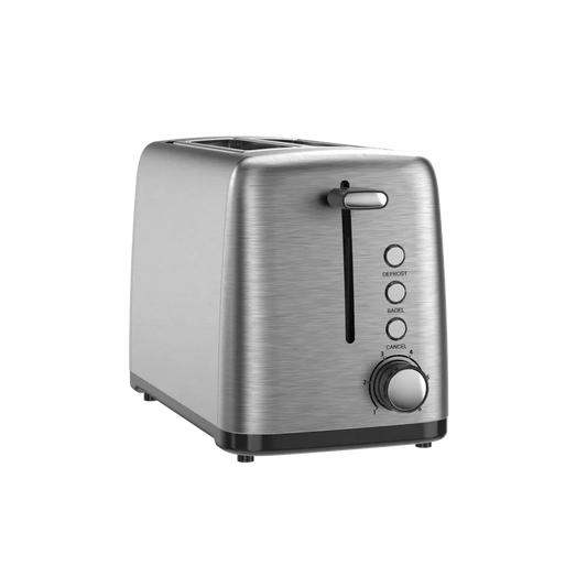 KTX-763411 Stainless Steel 2-Slice Automatic Pop-up Toaster for Home Kitchen Use