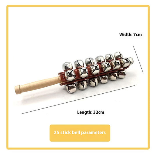 KTX-188755 25-Note Handbell Set with Wooden Handles for Early Childhood Music Education